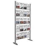 Upright display ladder with 20x A4P pockets